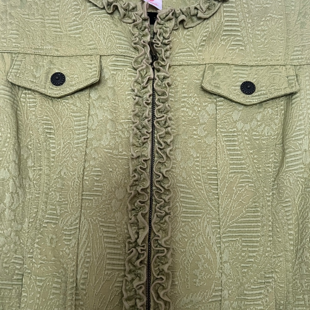 Ruby Rd. Olive Textured Jacket - image 4